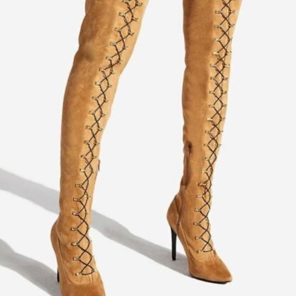 Verona Over-the-Knee Heeled Boots, - Picture 4 of 9